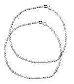 Rope Chain Sterling Silver Anklets-ANK009