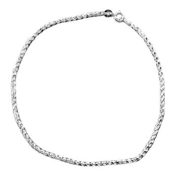 Rope Chain Sterling Silver Anklets-ANK009 3