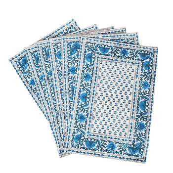 Cotton Table Living Room Decor Home Decorative Table Cloth With 6 Piece of Table mats  3