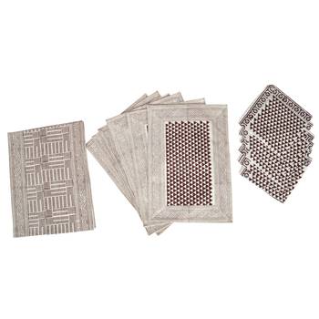 Home Furnishing Decor Cotton Table Cloth With 6 Table mats & Napkins ( Size: Runner: 72 X 12,Mats: 18 X 12 Inch) 4