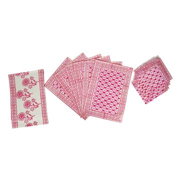 Christmas Dining Table Decor Cotton Table Cloth With 6 piece of Table mats (Size: Runner: 72 X 12, Mats: 18 X 12 Inch) 4