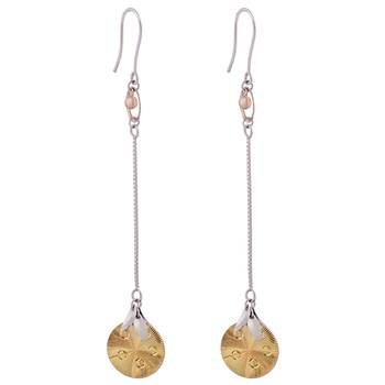 Runway Long Silver Earrings-ERMX017 1