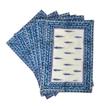 Home & Kitchen Decorative Table Runner With 6 Piece of Table Place Mats (Size: Runner:72 X 12, Mats:18 X 12 Inch) 3