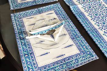 Home & Kitchen Decorative Table Runner With 6 Piece of Table Place Mats (Size: Runner:72 X 12, Mats:18 X 12 Inch) 5