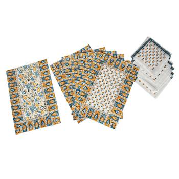 Christmas New Year Decorative Cotton Table Cloth Table Runner With Table mats (Size: Runner:72 X 12, Mats:18 X 12 Inch) 4
