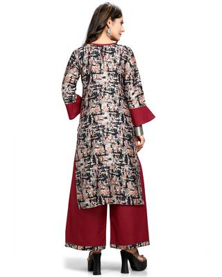 Black printed cotton ethnic-kurtis 2