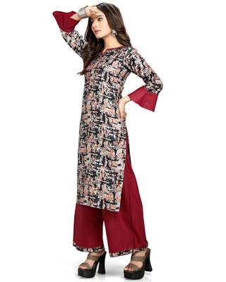Black printed cotton ethnic-kurtis 3