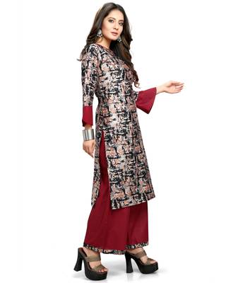 Black printed cotton ethnic-kurtis 4