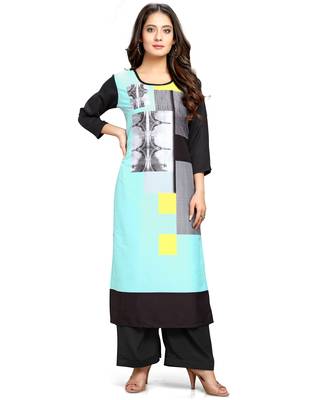 Green printed cotton ethnic-kurtis 1