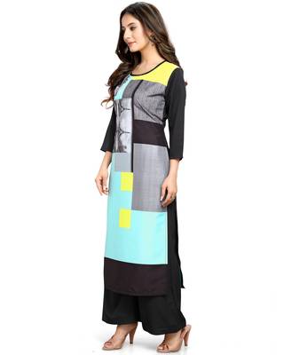 Green printed cotton ethnic-kurtis 3