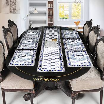 Home & Kitchen Decoration Table Runner Table Cloth With Table Place mats (Size: Runner:72 X 12, Mats:18 X 12 Inch) 1