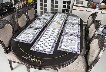 Home & Kitchen Decoration Table Runner Table Cloth With Table Place mats (Size: Runner:72 X 12, Mats:18 X 12 Inch) 2