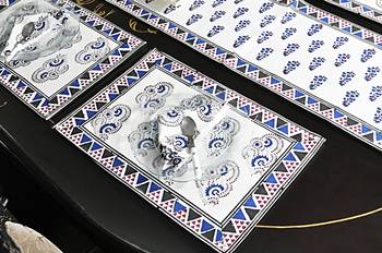 Home & Kitchen Decoration Table Runner Table Cloth With Table Place mats (Size: Runner:72 X 12, Mats:18 X 12 Inch) 3