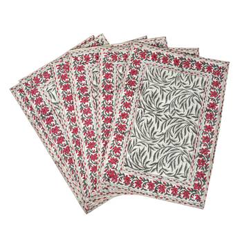New Year Special Cotton Holidays Table Runner Table Cloth With Table Mats (Size: Runner:72 X 12, Mats:18 X 12 Inch) 3