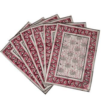Table Runner for Center Table Living Room Decor Cotton Table Tapestry With mats (Size:Runner:72 X 12, Mats:18 X 12 Inch) 3