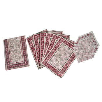 Table Runner for Center Table Living Room Decor Cotton Table Tapestry With mats (Size:Runner:72 X 12, Mats:18 X 12 Inch) 4