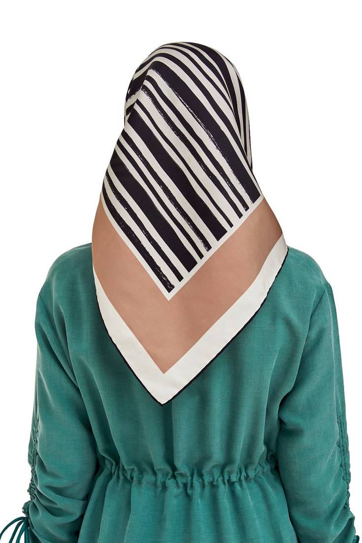 JSDC Occasion Wear Crepe Silk Printed Square Scarf Hijab For Women