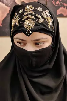 elegant hand-embroidered ready-to-wear hijab