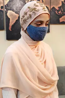 Hijab World Hand Embroidered Halime Sultan Ready To Wear Hijab