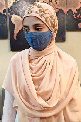 Hijab World Hand Embroidered Halime Sultan Ready To Wear Hijab 3