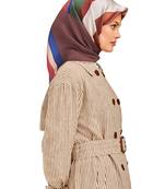 JSDC Women's Occasion Wear Crepe Silk Printed Square Scarf Stole Dupatta