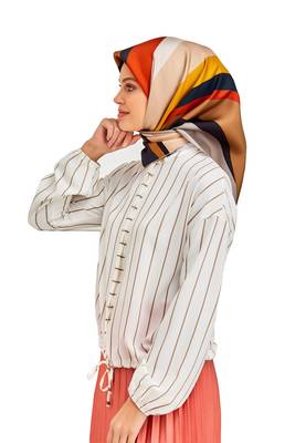 JSDC Women's Crepe Silk Printed Square Hijab Scarves Dupatta 4