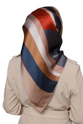 JSDC Women's Daily Wear Smoothy Silk Printed Square Hijab Scarves Dupatta 2