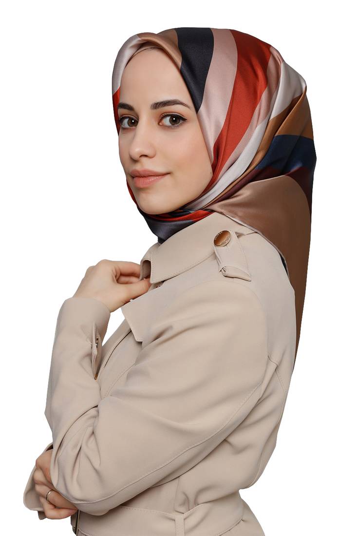 JSDC Women's Daily Wear Smoothy Silk Printed Square Hijab Scarves Dupatta