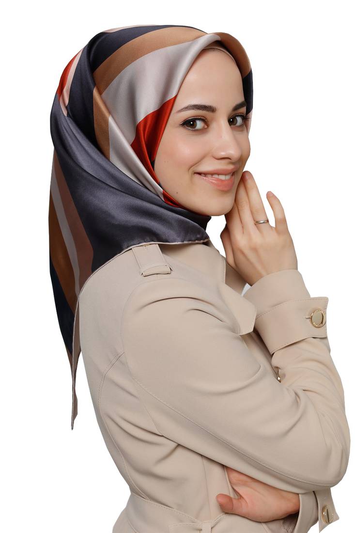 JSDC Women's Daily Wear Smoothy Silk Printed Square Hijab Scarves Dupatta