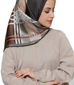 JSDC Women's Party Wear Smoothy Silk Printed Square Scarf Hijab Scarves