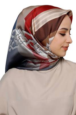 Women's Modest Wear Crepe Silk Printed Scarf Hijab Dupatta 1
