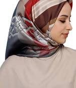 Women's Modest Wear Crepe Silk Printed Scarf Hijab Dupatta