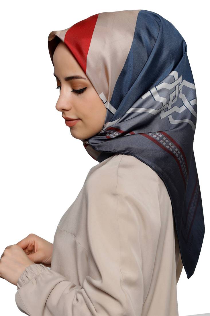 Women's Modest Wear Crepe Silk Printed Scarf Hijab Dupatta
