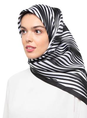 JSDC Women's Crepe Silk Animal Printed Scarf Hijab Dupatta 2