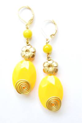 Acrylic Bead Earrings 1