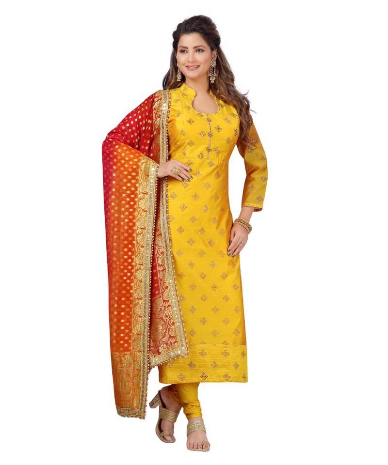 Yellow Georgette  Lagging
