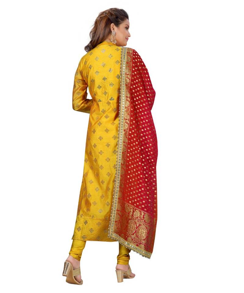 Yellow Georgette  Lagging