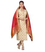 Cream Georgette  Lagging