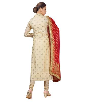Cream Georgette  Lagging 3