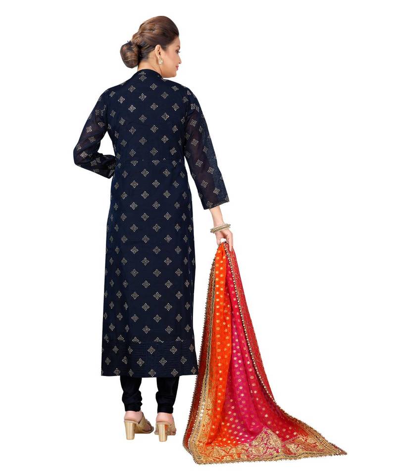 Blue Georgette  Lagging