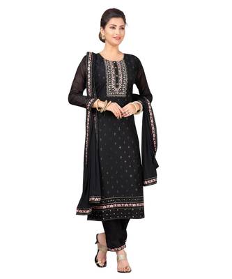 BLACK chiffon  CHANDERI 1