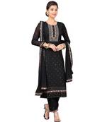 BLACK chiffon  CHANDERI
