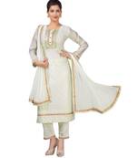 CREAM chiffon  CHANDERI