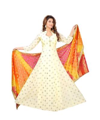 Cream Georgette  Lagging 1