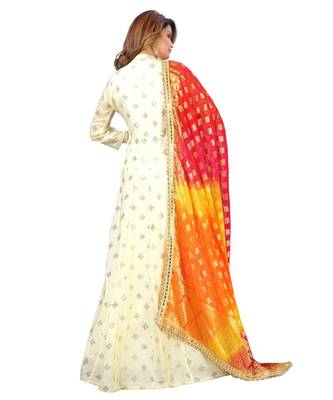 Cream Georgette  Lagging 3