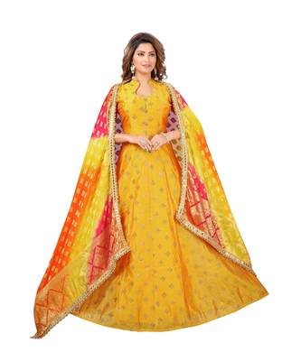 Yellow Georgette  Lagging 1