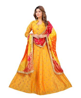 Yellow Georgette  Lagging 2