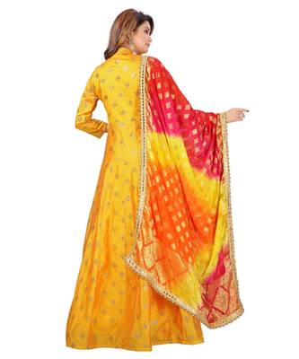 Yellow Georgette  Lagging 3