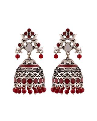 Rangabati Cutwork and Beads Earrings 1