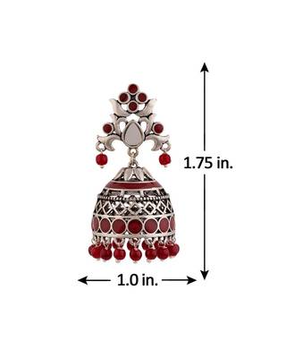 Rangabati Cutwork and Beads Earrings 3